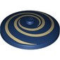Dish 4 x 4 Inverted with Tan Swirls print