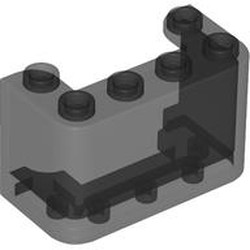 LEGO part 4594 Windscreen 2 x 4 x 2 Vertical in Trans-Black