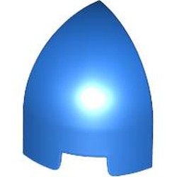 LEGO part 1871 Brick Round Curved 1 x 1 x 1 1/3 Quarter Dome in Bright Blue/ Blue