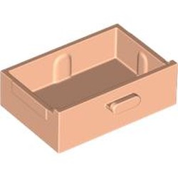 LEGO part 4536 Cupboard 2 x 3 Drawer in Light Nougat