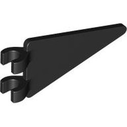 LEGO part 5555 Flag 2 x 4 Triangle in Black
