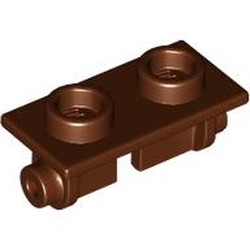 LEGO part 3938 Hinge Brick 1 x 2 Top Plate Thin in Reddish Brown
