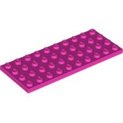 LEGO part 3030 Plate 4 x 10 in Bright Purple/ Dark Pink