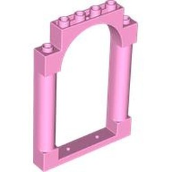 LEGO part 40066 Panel 1 x 6 x 7 with 2 Columns and Arch in Light Purple/ Bright Pink