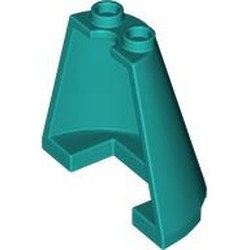 LEGO part 38317 Cone Half 2 x 4 x 3 in Bright Bluish Green/ Dark Turquoise
