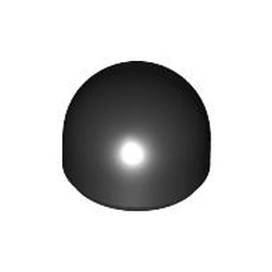 LEGO part 6908 Dome 1 x 1 x 2/3 in Black