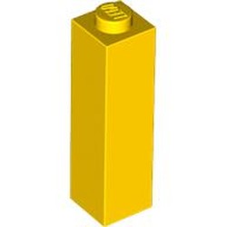 LEGO part 14716 Brick 1 x 1 x 3 in Bright Yellow/ Yellow
