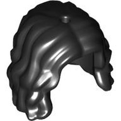 LEGO part 2632 Hair Long Wavy/Curly in Black