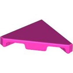 LEGO part 35787 Tile 45° Cut 2 x 2 (Triangle) in Bright Purple/ Dark Pink