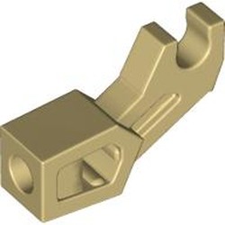 LEGO part 98313 Arm Mechanical with Clip [Thick Support] in Brick Yellow/ Tan