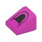 Slope 30° 1 x 1 x 2/3 (Cheese Slope) with Black Safety Bar print