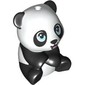Animal, Panda, Baby, Sitting with Open Mouth, Bright Light Blue Eyes print