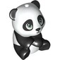 Animal, Panda, Baby, Sitting with Closed Mouth, Sand Green Eyes print