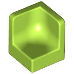 LEGO part 6231 Panel 1 x 1 x 1 Corner in Bright Yellowish Green/ Lime