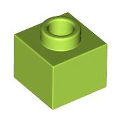 LEGO part 86996 Plate 1 x 1 x 2/3 with Open Stud in Bright Yellowish Green/ Lime