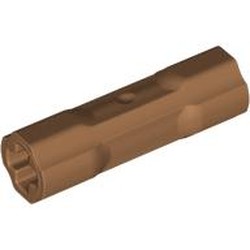 LEGO part 26287 Technic Driving Ring Connector Smooth [4 rounded side walls] in Medium Nougat