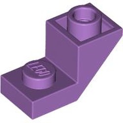 LEGO part 2310 Slope 45° 2 x 1 Inverted with 2/3 Cutout in Medium Lavender