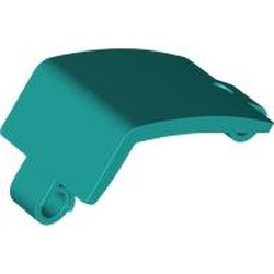 LEGO part 24116 Technic Panel Curved and Bent 6 x 3 in Bright Bluish Green/ Dark Turquoise