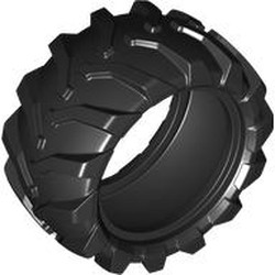 LEGO part 7616 Tyre, Tractor 43 x 22 in Black
