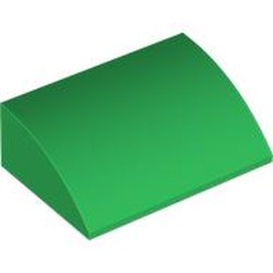 LEGO part 7652 Windscreen Curved 4 x 6 x 2 in Dark Green/ Green