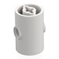 Brick Round 2 x 2 x 3 D. Tube with Axle Holes (Crossholes) at Each End, Pin Holes In Sides