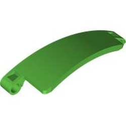 LEGO part 7656 Technic Panel Curved 3 x 9 x 2 Tapered, Right in Bright Green