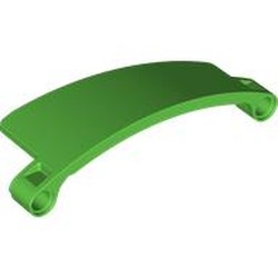LEGO part 7658 Technic Panel Curved 3 x 9 x 2 Tapered, Left in Bright Green