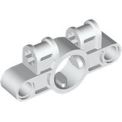 LEGO part 7660 Technic Connector 1 x 5 with Worm Gear Hole in White