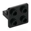 Black Bracket 1 x 2 - 2 x 2 Centered