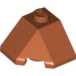 LEGO part 13548 Wedge Sloped 45° 2 x 2 Corner in Dark Orange