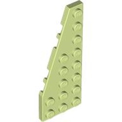 LEGO part 50305 Wedge Plate 8 x 3, 22° Left in Spring Yellowish Green/ Yellowish Green