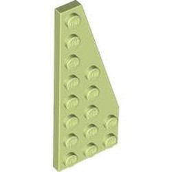 LEGO part 50304 Wedge Plate 8 x 3, 22° Right in Spring Yellowish Green/ Yellowish Green