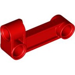 LEGO part 11455 Technic Pin Connector Perpendicular 2 x 4 Bent - Beam with 90 Hole Ø 4.8 in Bright Red/ Red