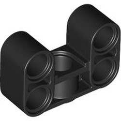 LEGO part 3167 Technic Beam 2 x 3 Thick [90° Offset Centre Beam Hole] in Black