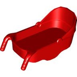 LEGO part 7608 Duplo Pram in Bright Red/ Red