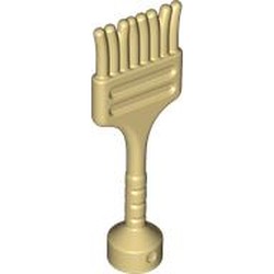 LEGO part 7609 Duplo Equipment, Broom / Brush, Long Bristles in Brick Yellow/ Tan