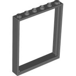 LEGO part 42205 Door Frame 1 x 6 x 6 in Dark Stone Grey / Dark Bluish Gray