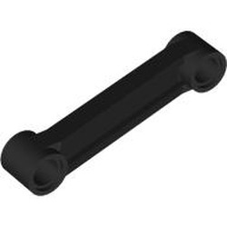 LEGO part 7684 Technic Link 1 x 6 x 2 Angled, Bent, Double in Black