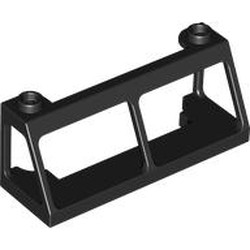 LEGO part 13760 Windscreen 2 x 6 x 2 Train without Glass in Black