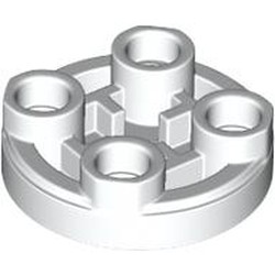 LEGO part 3567 Tile Special Round 2 x 2 Inverted in White