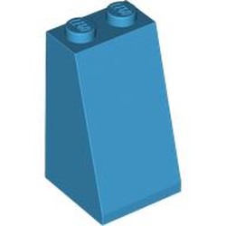 LEGO part 98560 Slope 75° 2 x 2 x 3 [Solid Studs] in Dark Azure