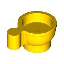 LEGO part 38014 Equipment Cup / Teacup in Bright Yellow/ Yellow