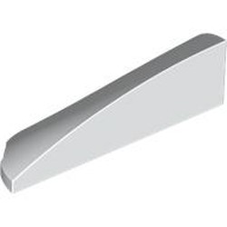 LEGO part 7205 Slope Curved 1 x 4 with Stud Notch Right in White