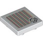 Tile Special 2 x 2 Inverted with King Boo, Barcode print (Sticker)