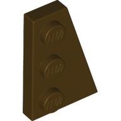 LEGO part 43722 Wedge Plate 3 x 2 Right in Dark Brown