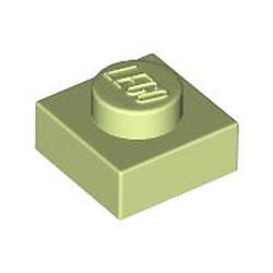 LEGO part 3024 Plate 1 x 1 in Spring Yellowish Green/ Yellowish Green