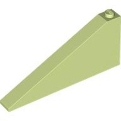 LEGO part 49618 Slope 25° 1 x 8 x 3 in Spring Yellowish Green/ Yellowish Green