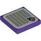 Tile 2 x 2 with Bowser Jr, Barcode print (Sticker)