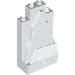 LEGO part 47847 Rock Panel 2 x 4 x 6 in White