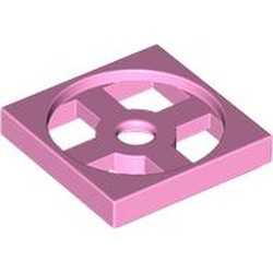 LEGO part 3680 Turntable 2 x 2 Plate, Base in Light Purple/ Bright Pink